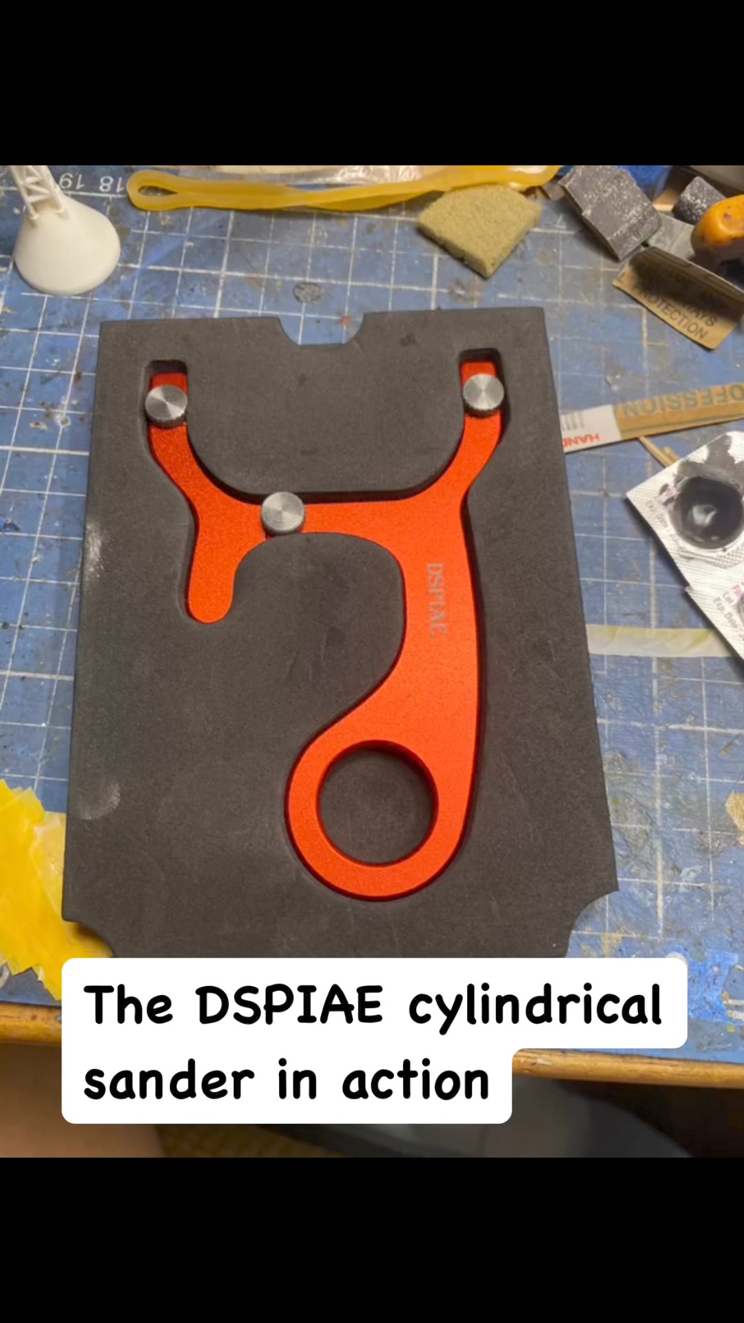 DSPIAE AT-CSS Handheld Curved Surface Sander Stainless Steel Polishing