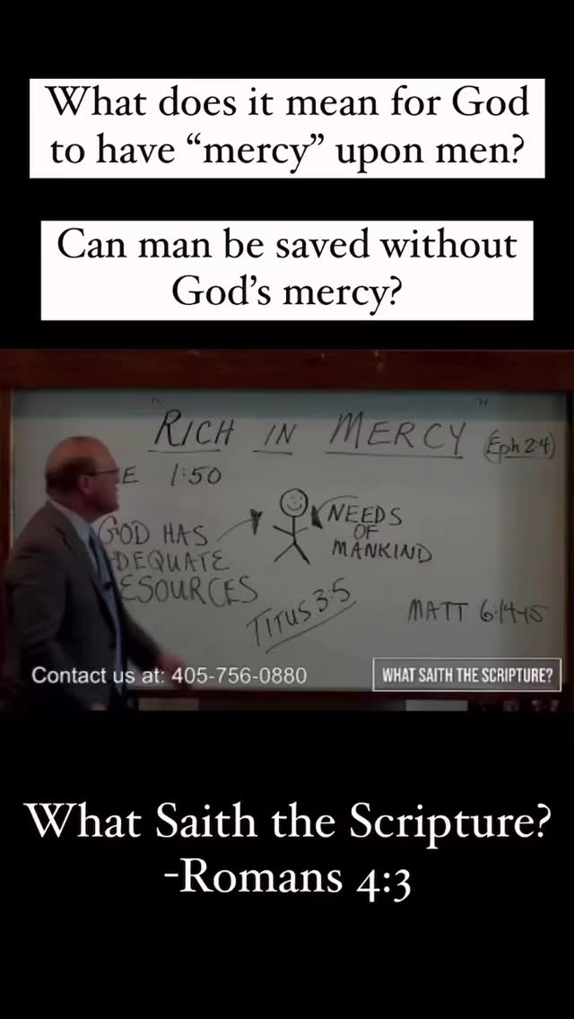 God shows every man mercy. But what exactly does that mercy look like ...