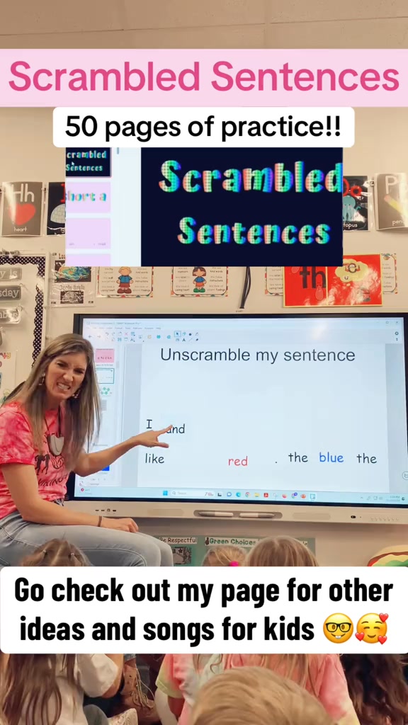 You HAVE to use the Scrambled Sentences to Practice Sentence Structure ...