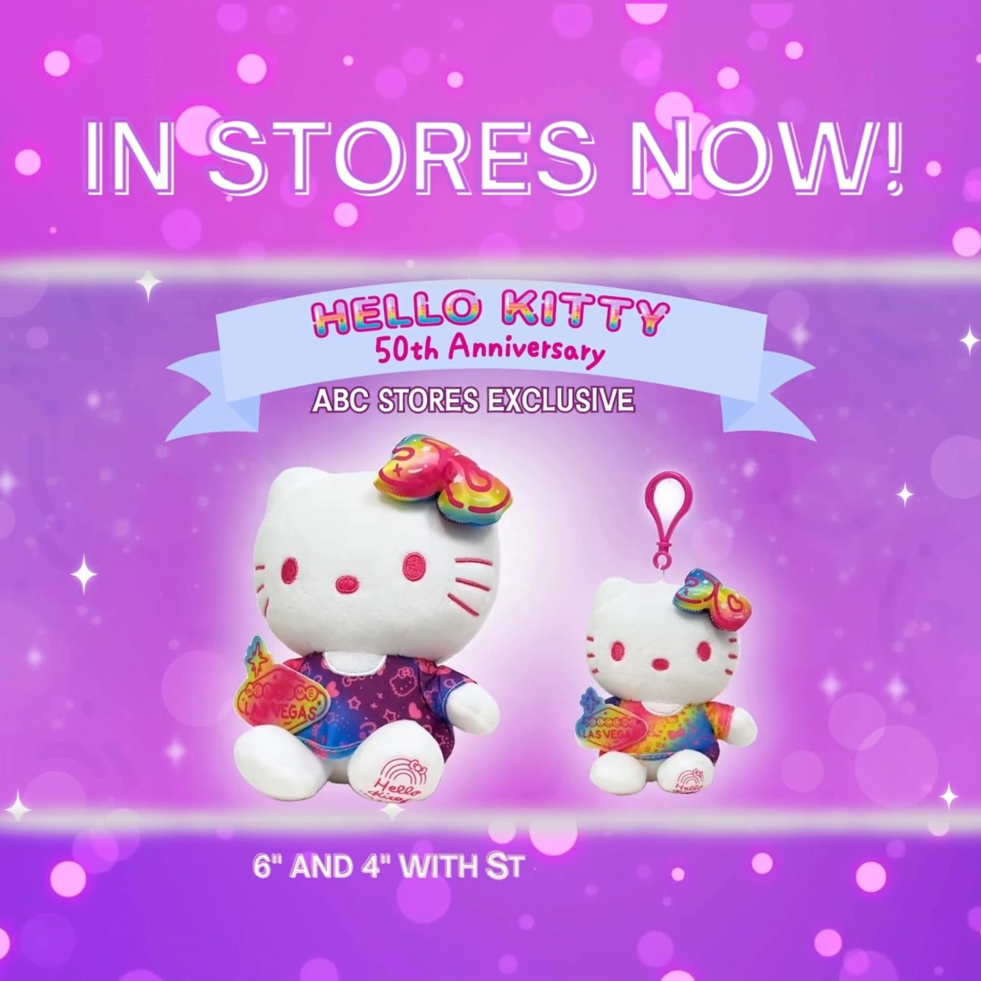 NOW IN STORES! ABC Stores and Hello Kitty are celebrating her 50th