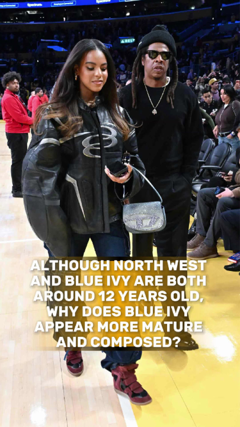 Although North West and Blue Ivy are both around 12 years old ,why does ...
