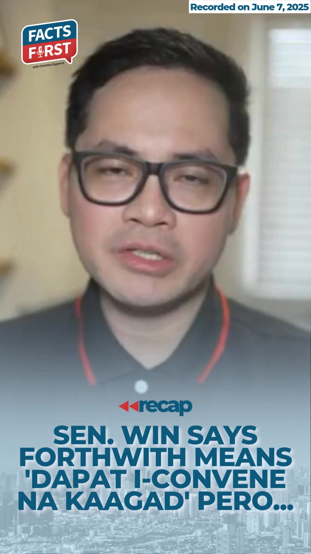 Maliwanag kay Sen. Sherwin Gatchalian ang meaning ng 'forthwith ...