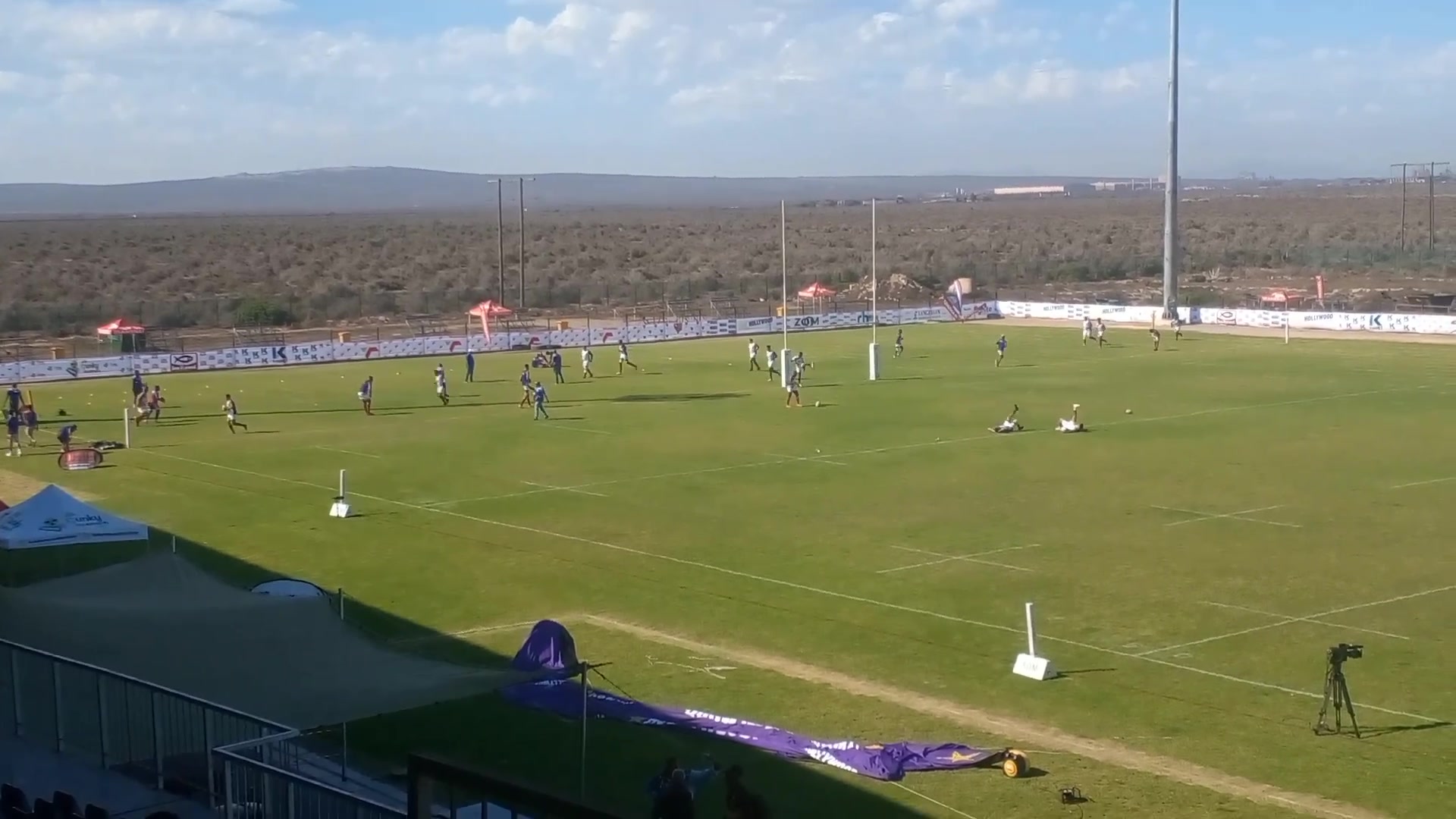 Our Boys warming up for their first game in the Transnet Saldanha Super ...