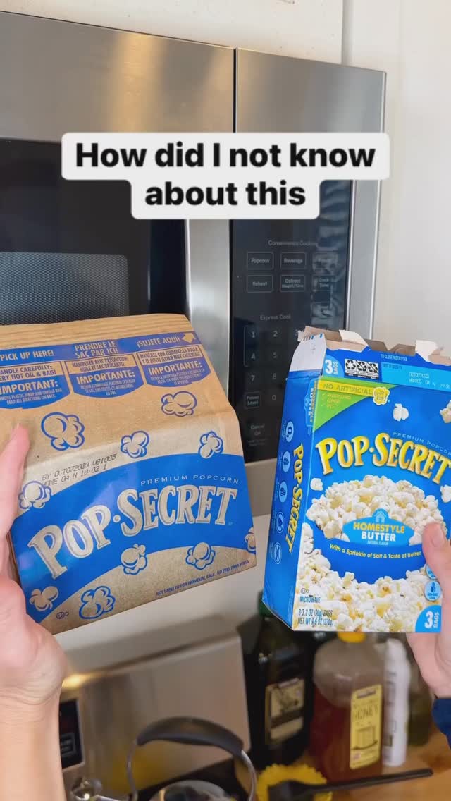 How to remove leftover popcorn kernels before opening the bag #popcorn ...