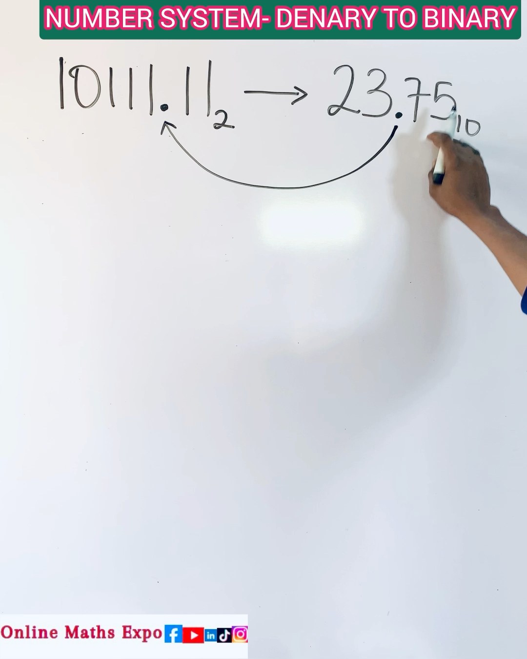 NUMBER BASE - DENARY TO BINARY (Reaction to a fan’s question) #algebra ...