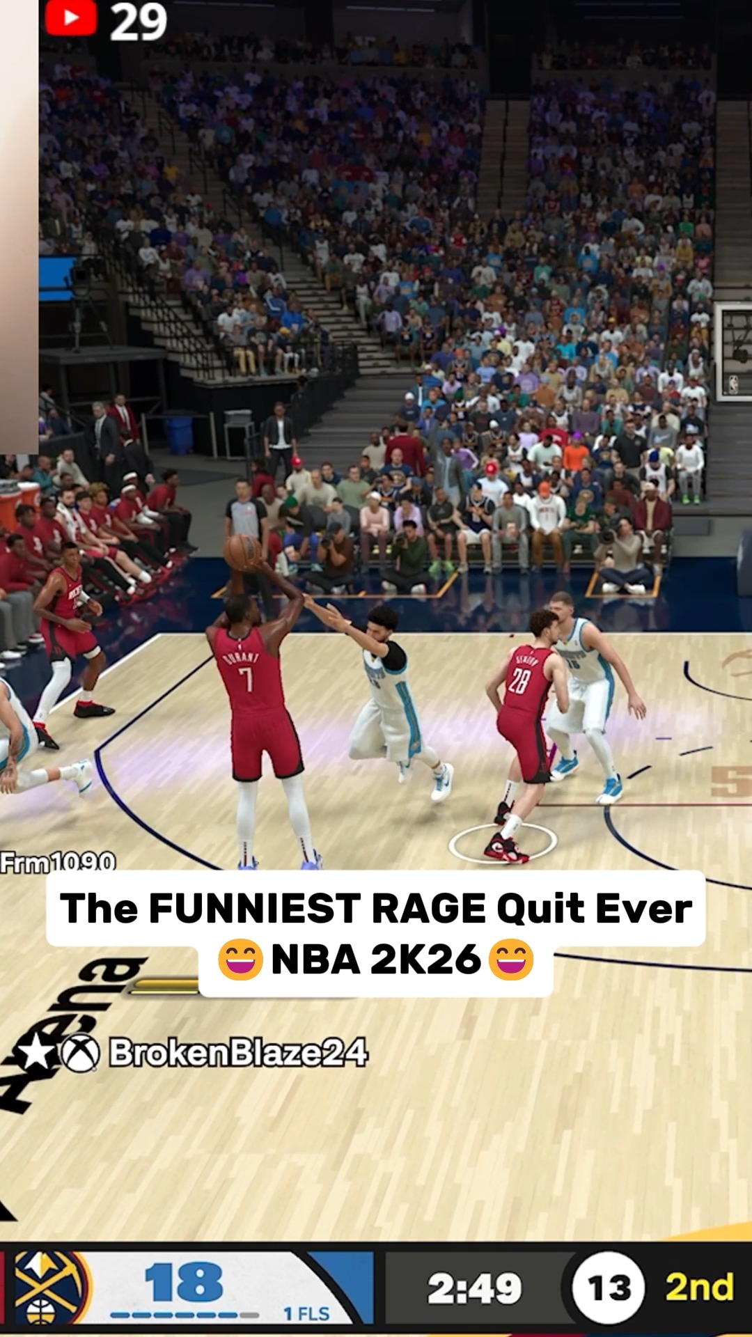 The Funniest RAGE QUIT Ever NBA 2K26! #gaming #NBA2K26 #videogames # ...