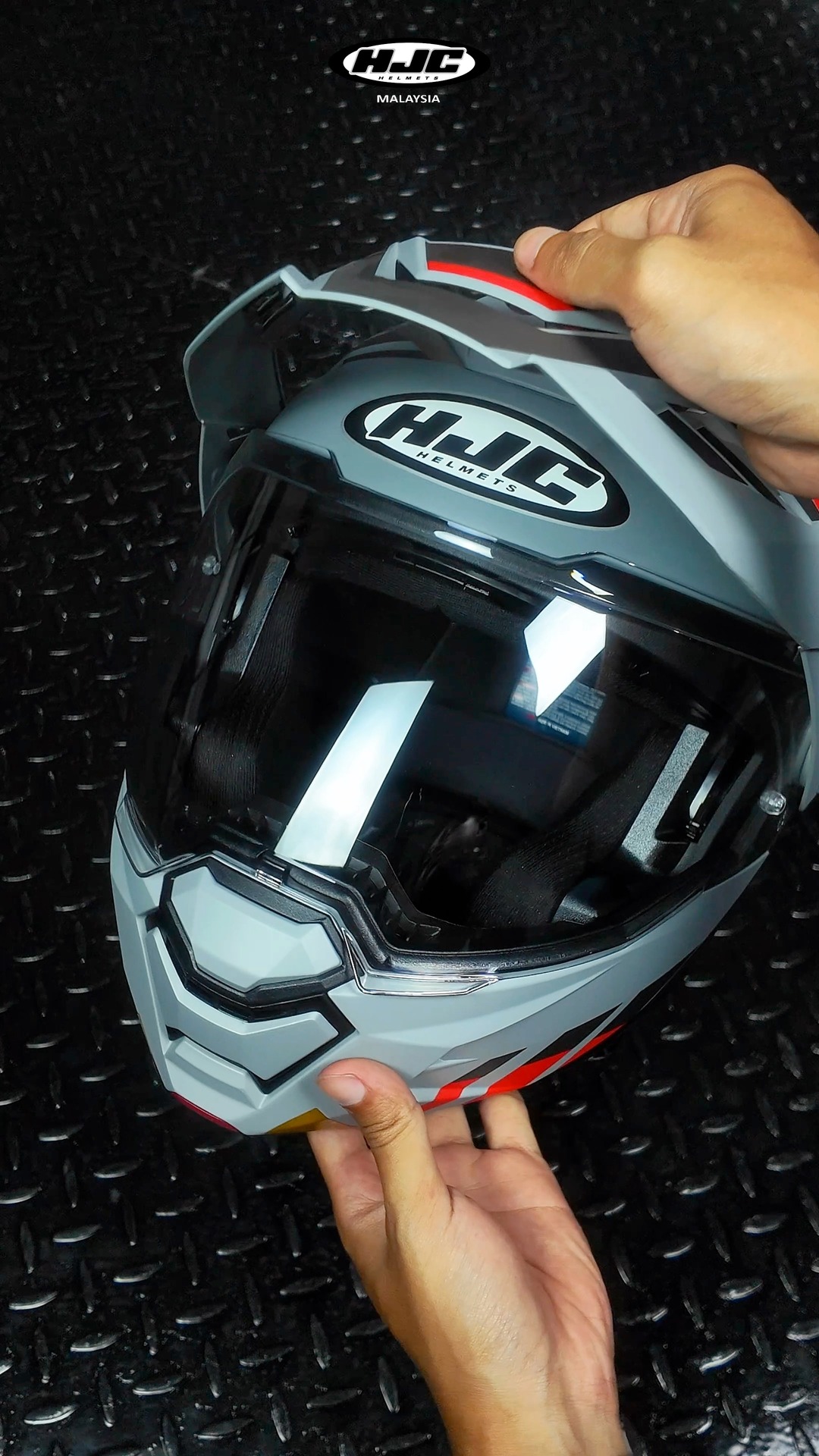 best ventilated motorcycle helmets TRIANGLE Full Face Helmet DOT Approved, Dual Visor for Adults Diving helmet - Outline tax Both lightweight Model:356 x 230 x 82mm