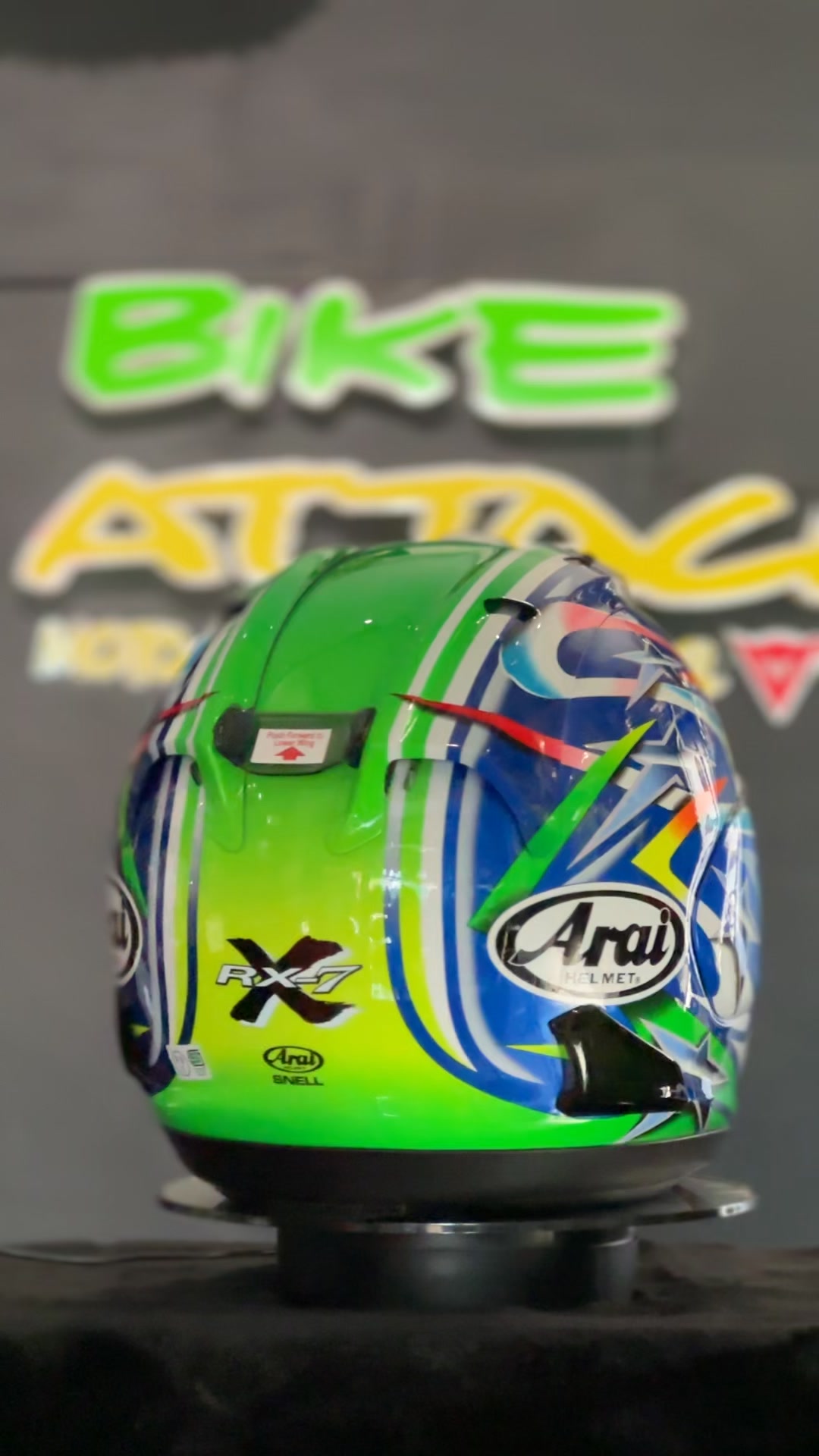 Arai RX7X Nakano Green 04 | Bike Attack Moto Gear & Apparel