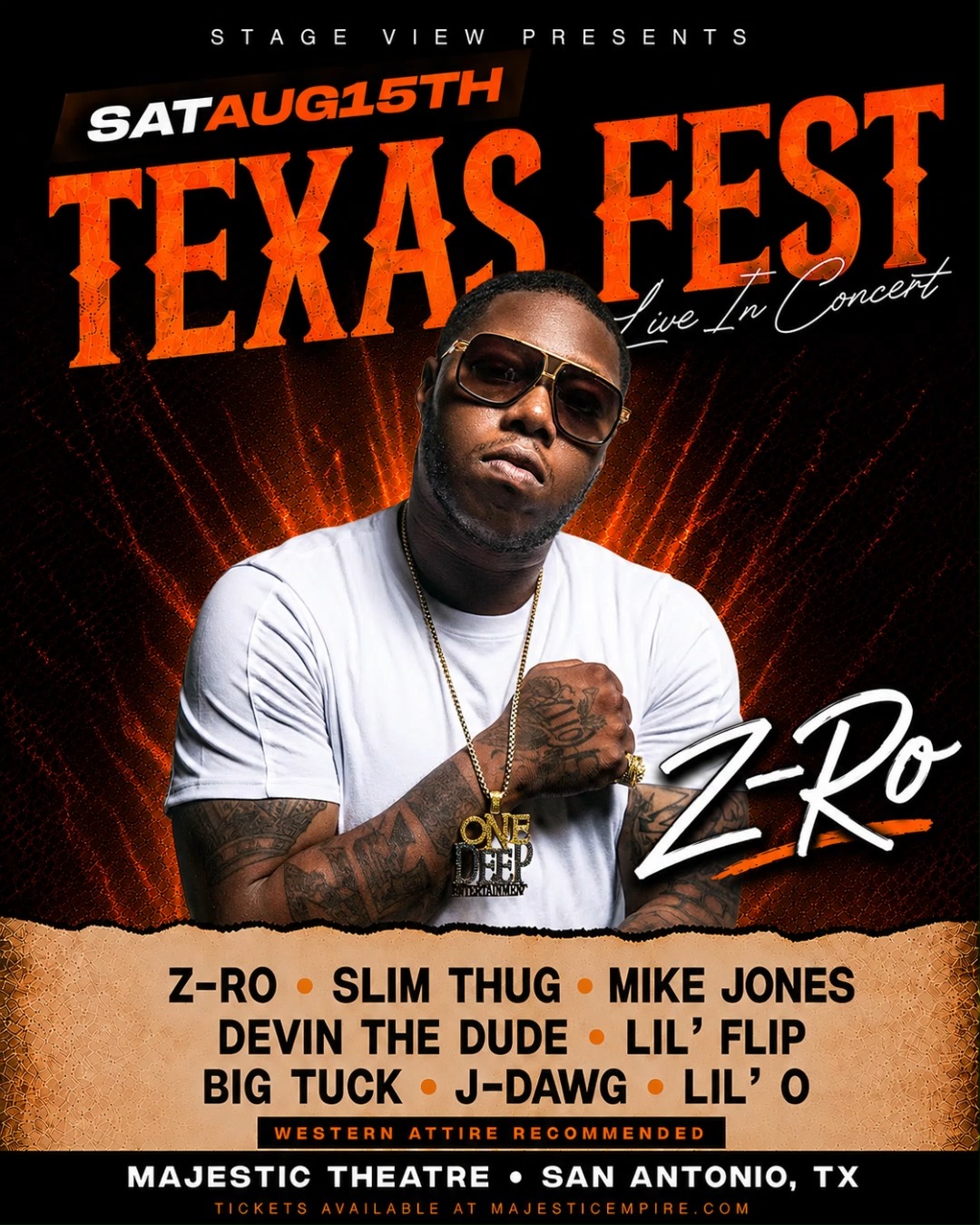 Texas rap royalty Z-RO is headlining TEXAS FEST! One of the most