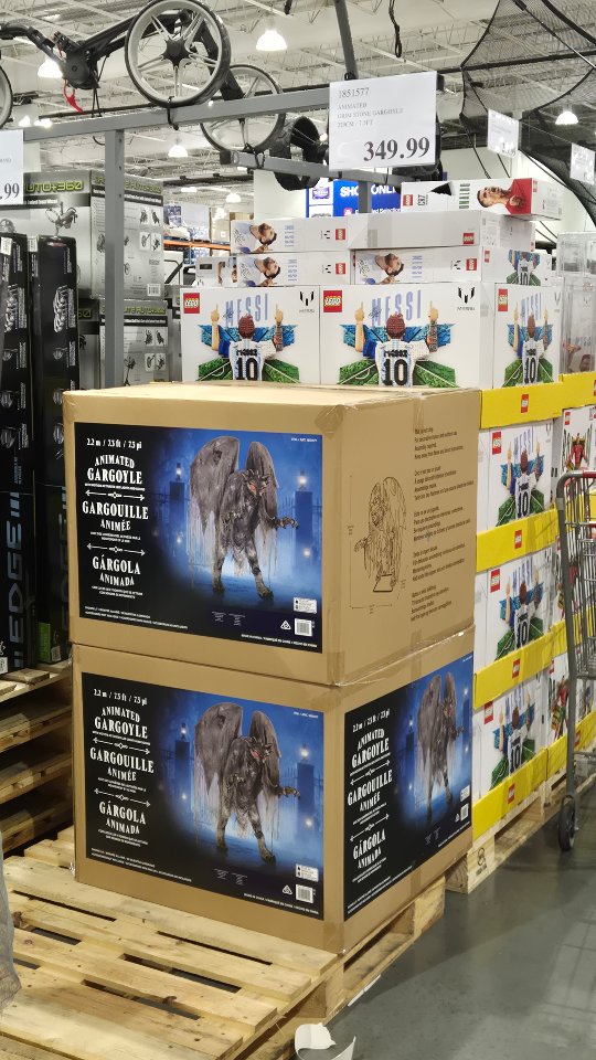 NEW 7ft Costco Gargoyle! . . . . . #halloween #gargoyle #costco