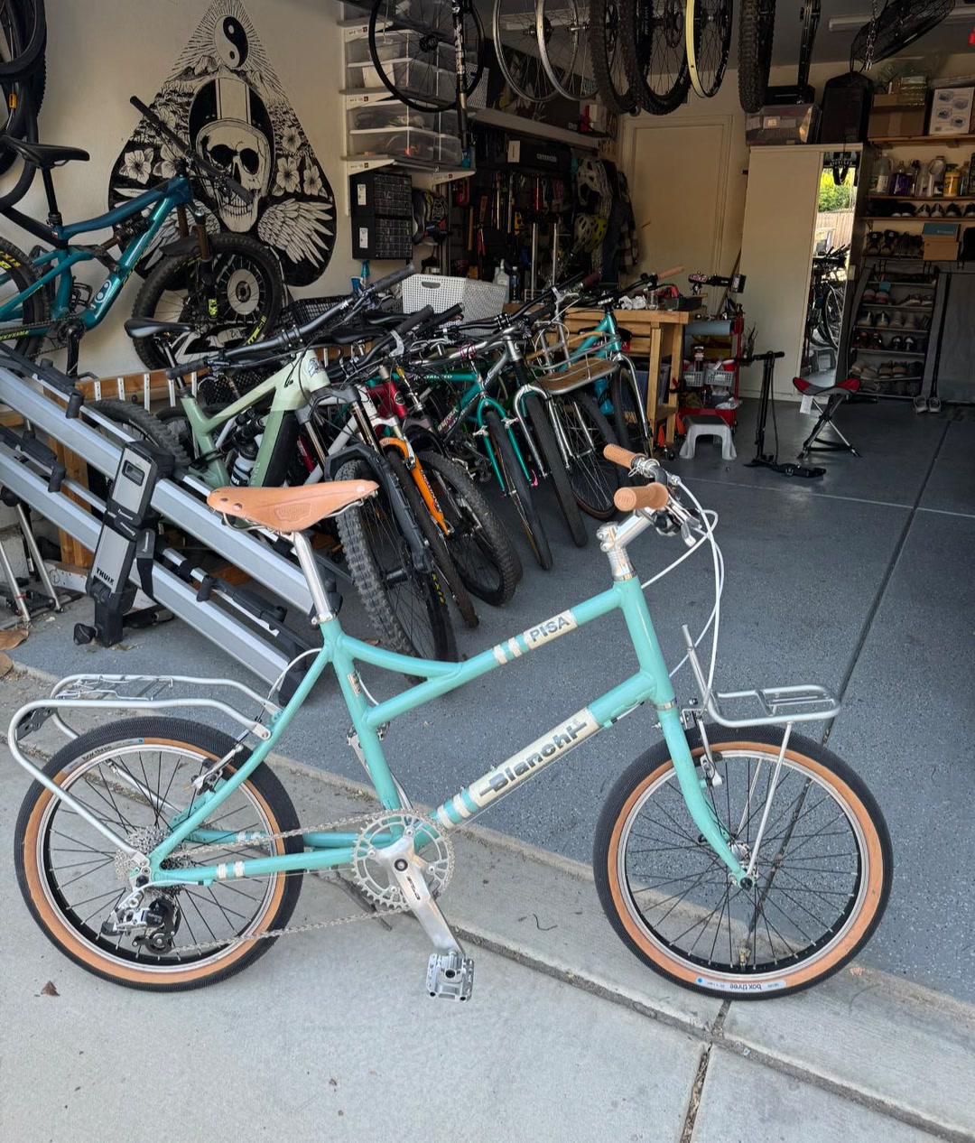 Bianchi Pisa Mini Velo with Brooks leather saddle