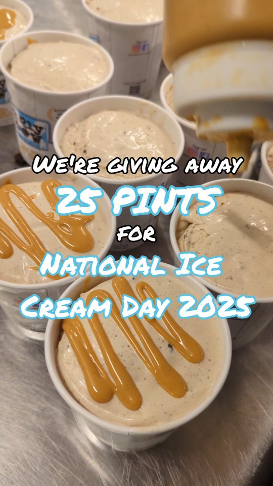 HEYYY IT'S NATIONAL ICE CREAM DAY and we're giving away 💥 25 PINTS 💥 TO ...