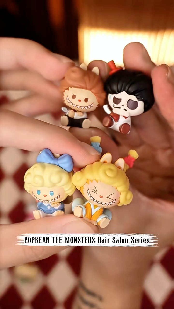 Unbox POP BEAN THE MONSTERS Hair Salon Series #Popmartvn #popmart