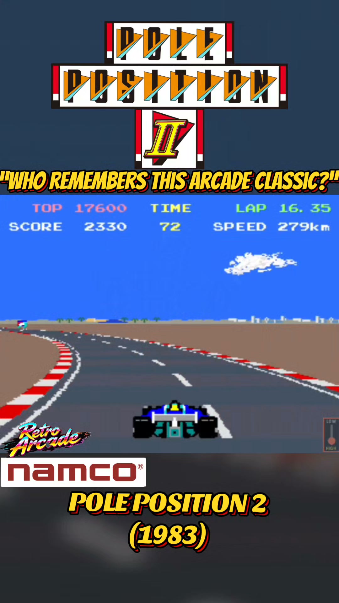Pole Position II 🏎️💨 One of the arcade racing classics! Who