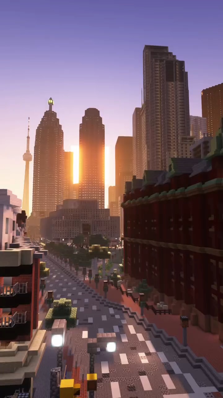 Just some Saturday soaring through Minecraft Toronto 🧱🪽 🎥 ...
