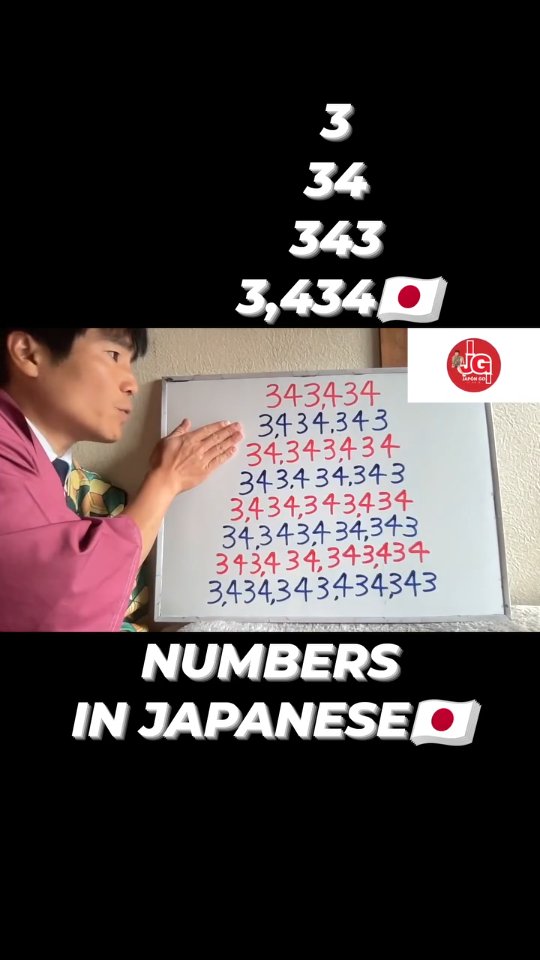 NUMBERS IN JAPANESE🇯🇵34 #JapaneseLanguage #StudyJapanese