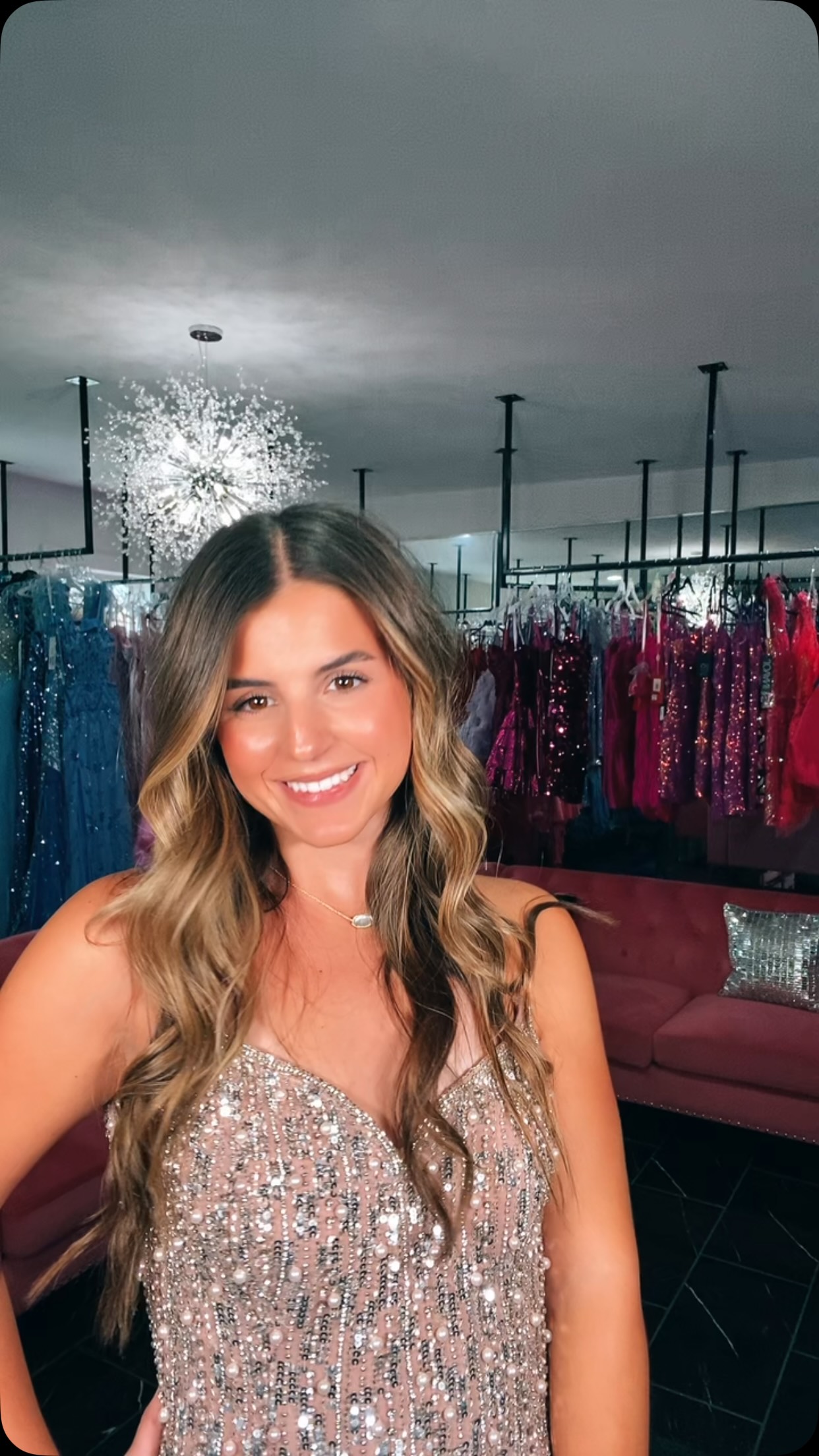 🪩✨ SHINE ALL NIGHT IN SILVER! ✨🪩, Sparkle, shimmer & steal the spotlight! 🤍 This silver HOCO dress was made for the girl who wants ALL eyes on her when she walks in. 💎✨, Come find your perfect HOCO 