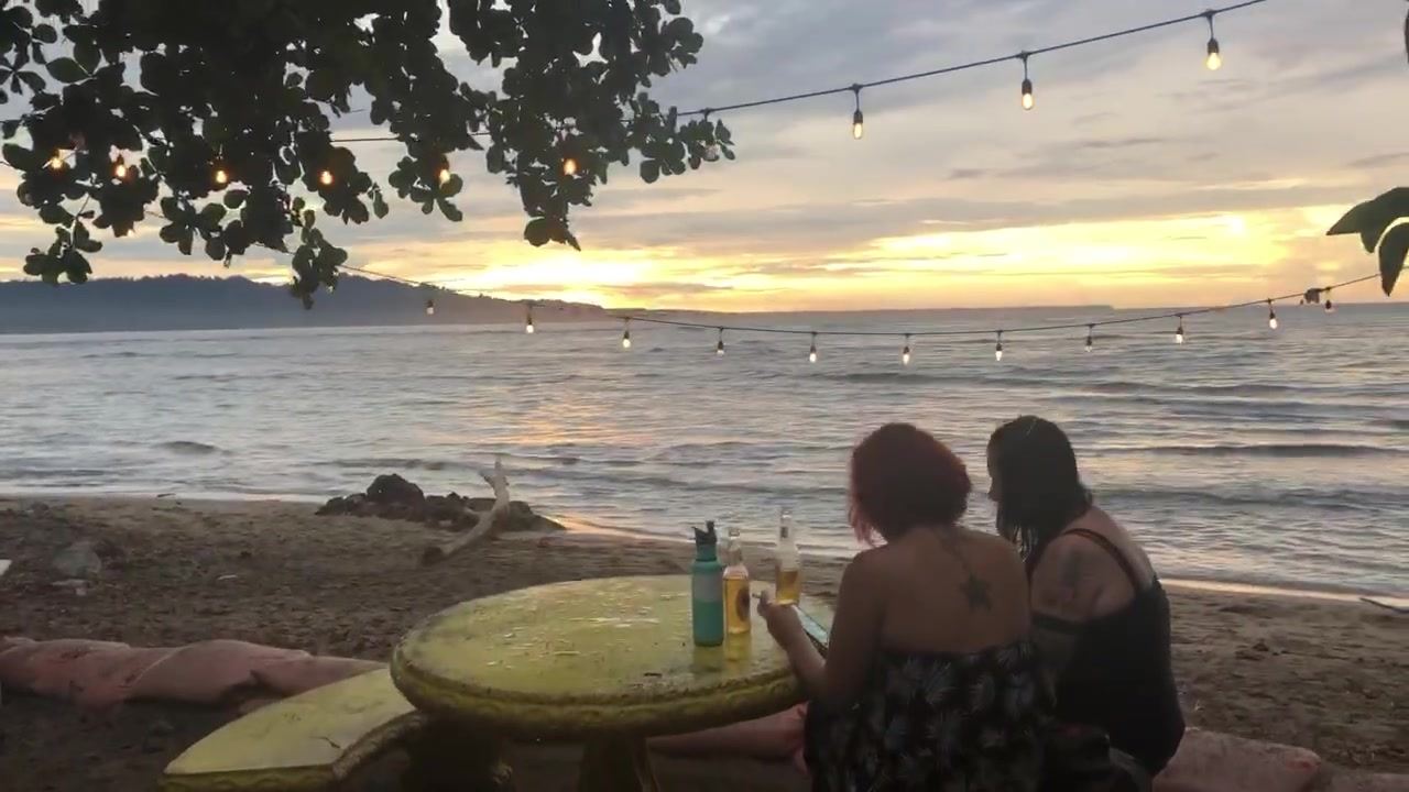 Selecta Ital en Salsa Brava sunset ☝️😎 | By PUERTO VIEJO OPEN PRO