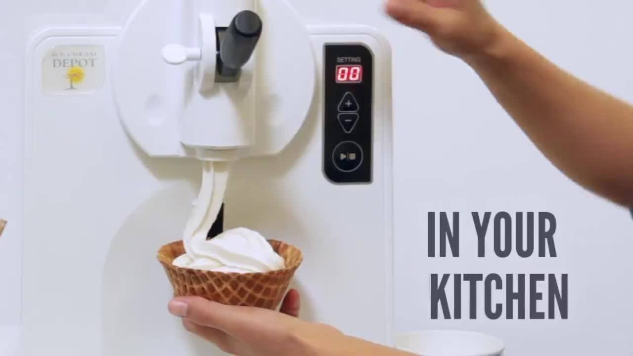 Finally. A TRUE soft serve machine for your home (or office, or bedroom