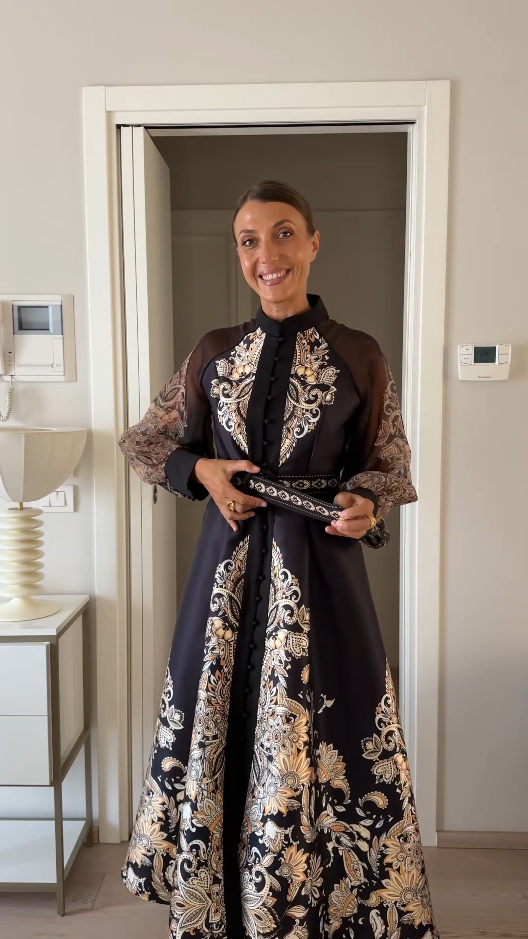 chicwish dresses The floral gown you miss last time just restocked! , #gowndress #floralgown #weddingguestdress #beautifuldress #shoppingonline | Puff sleeve Addy_kate on LTK Silhouette: Drop Waist formal look Color:Harvest Gold