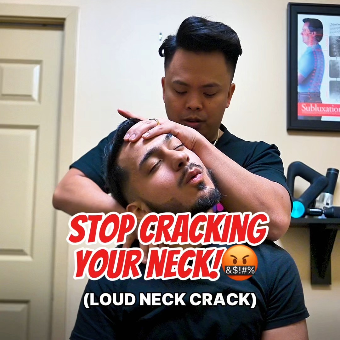 STOP CRACKING YOUR NECK!🤬 #chiropractic #backpain #neckpain #trending ...
