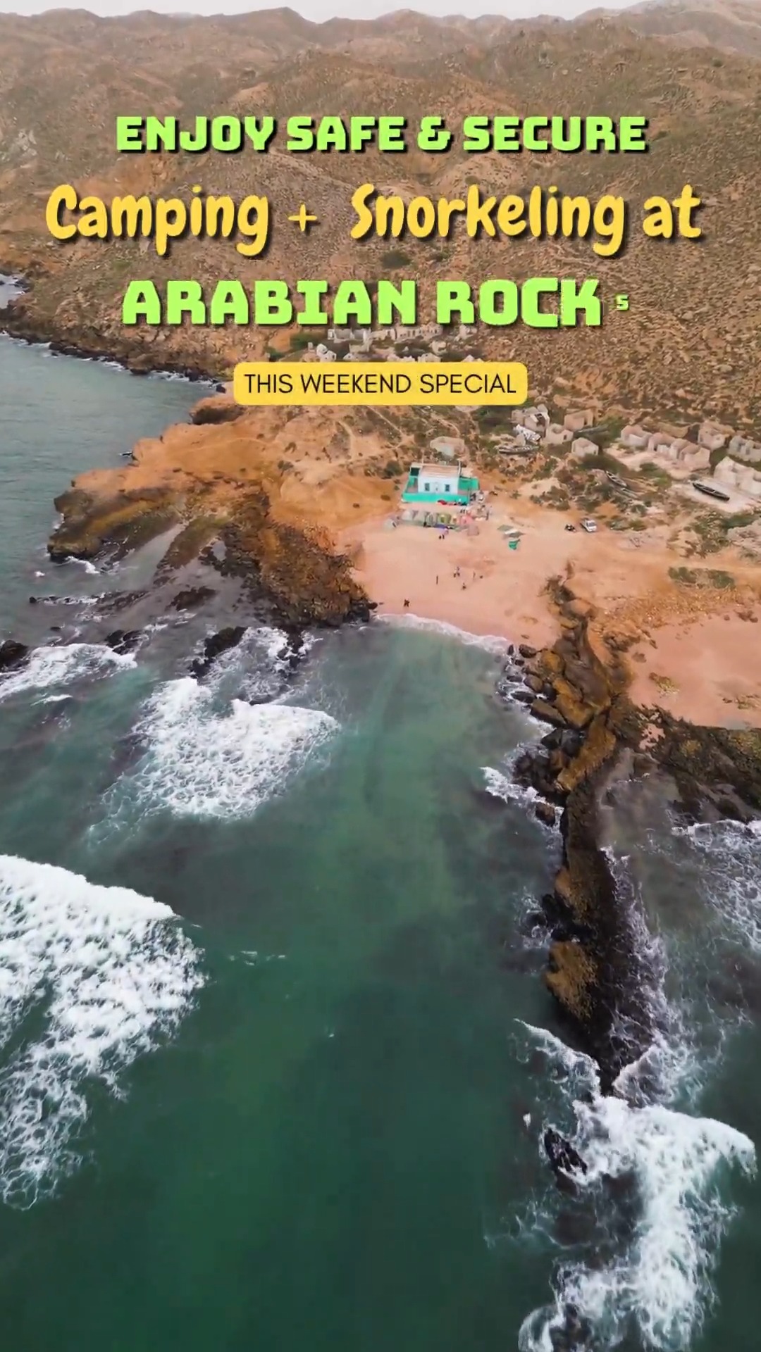 🌊 Enjoy Camping + Snorkeling at Arabian Rocks 🌊 Escape the ordinary and ...