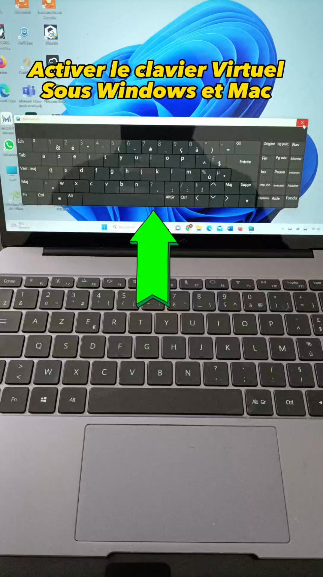 Un raccourci clavier pour activer rapidement le clavier virtuel sur ...