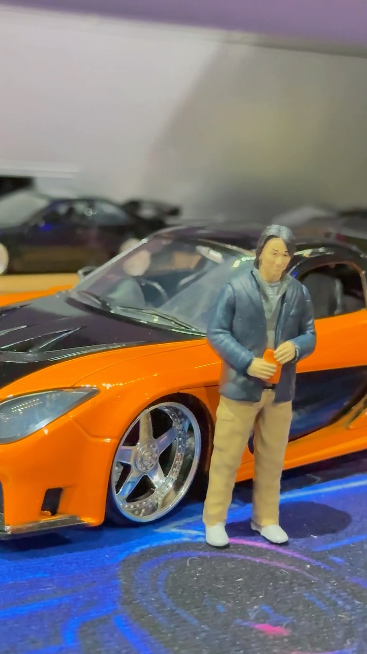 Diecast Fast and Furious cars: RX-7 Veilside and R34 Z-Tune