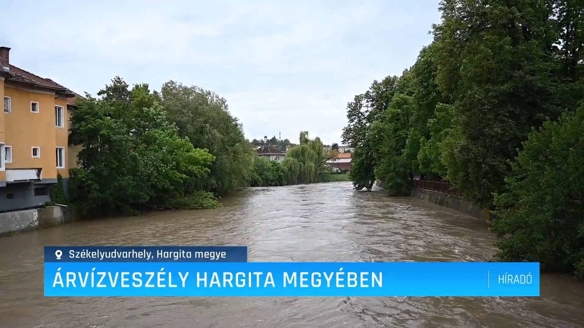 Másod- és harmadfokú árvízvédelmi készültség van érvényben Hargita ...