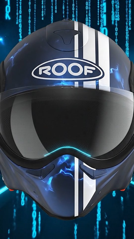 Casque Moto Intégral ROOF RO200 Carbon en Fibre De Carbone - Couleur Speeder Blue - Le Casque Le Plus Léger Au Monde - Offre Directe Usine - Garantie 4 Ans (56 - S