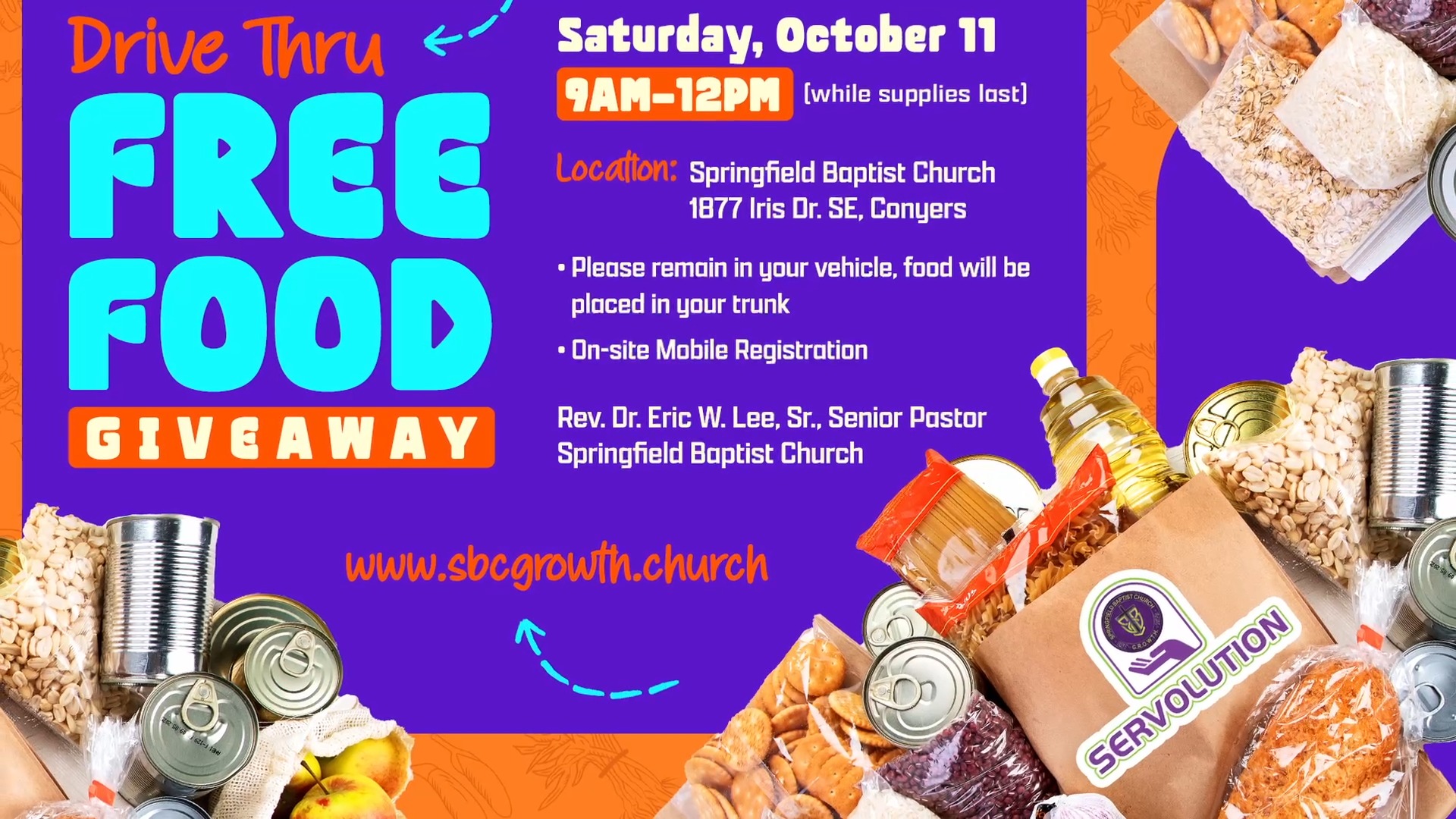 📢 SBC Drive-Thru Food... - Springfield Baptist Church Conyers | Facebook