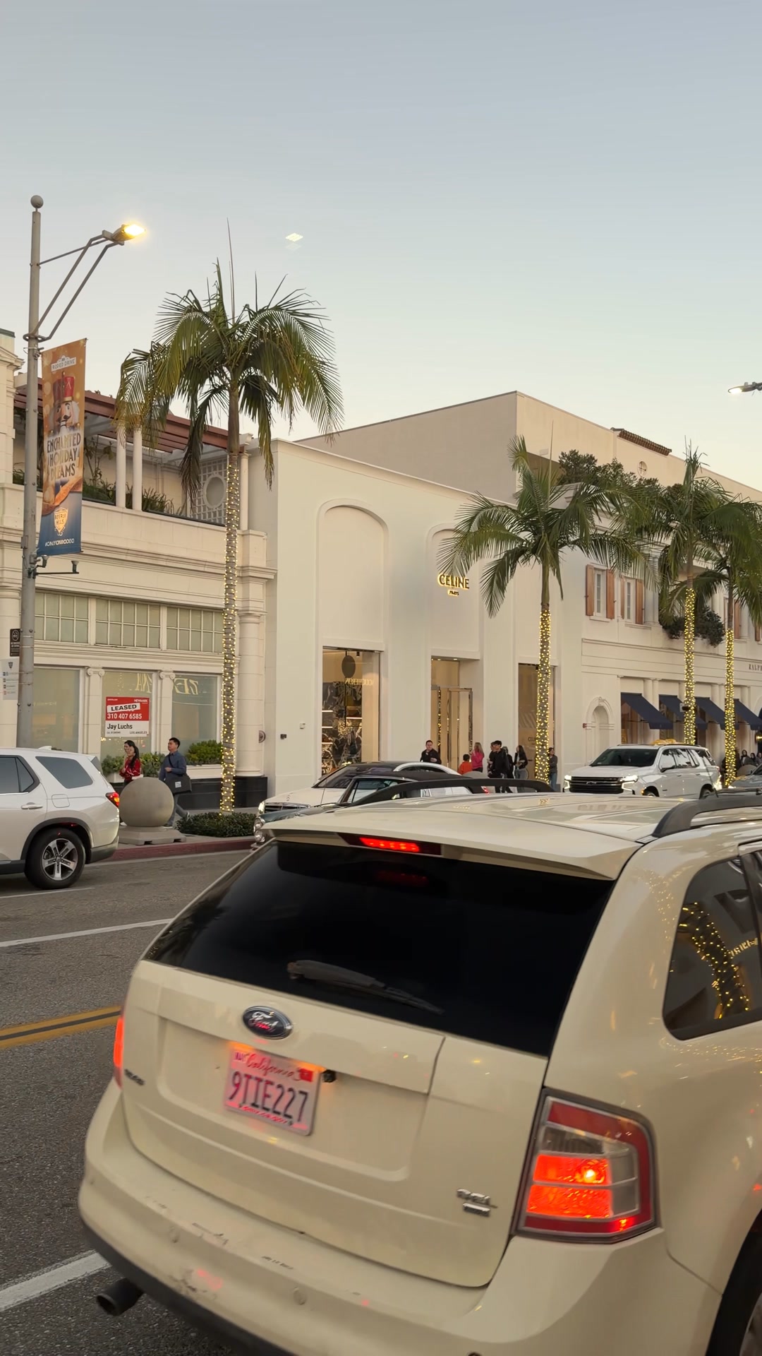 Jack Nicholson cruising Rodeo Drive in a Mercedes-Benz 250SE Cabriolet ...