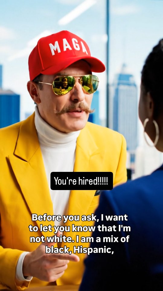 Wow earned the job!!! #maga #trump #dei #racism #africanamerican # ...