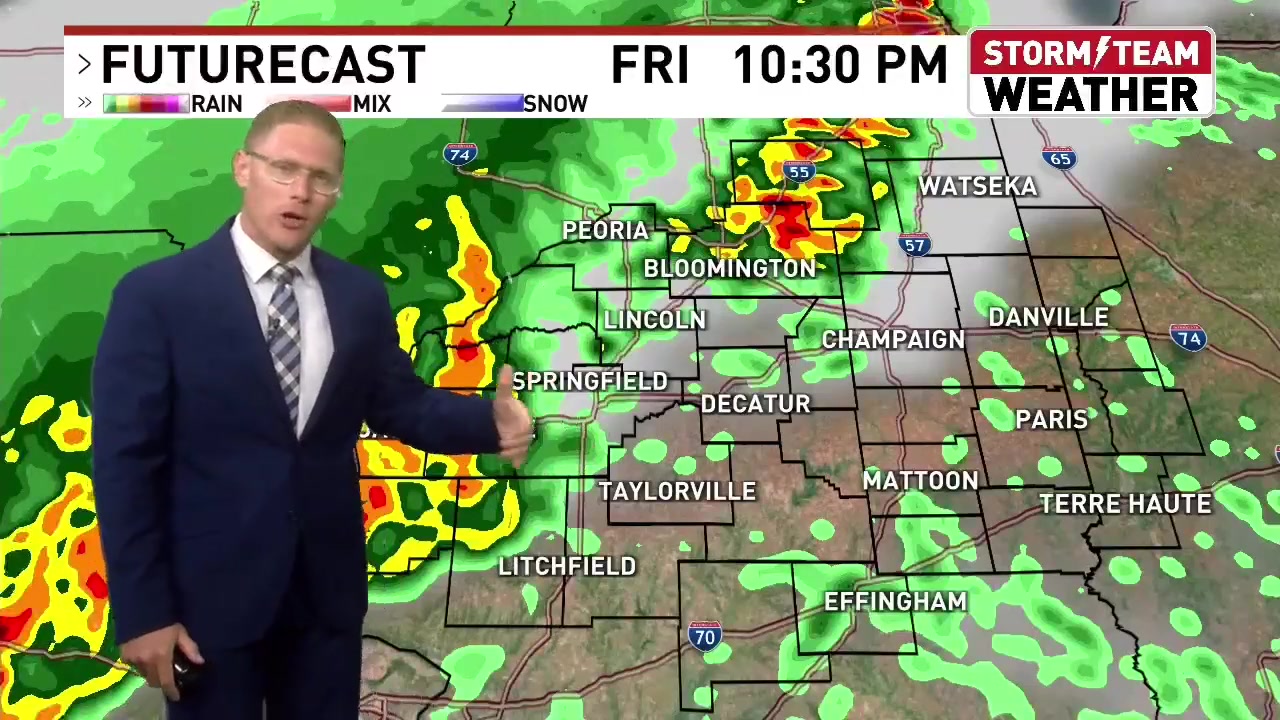 Warm and humid conditions for Friday afternoon will help the potential ...