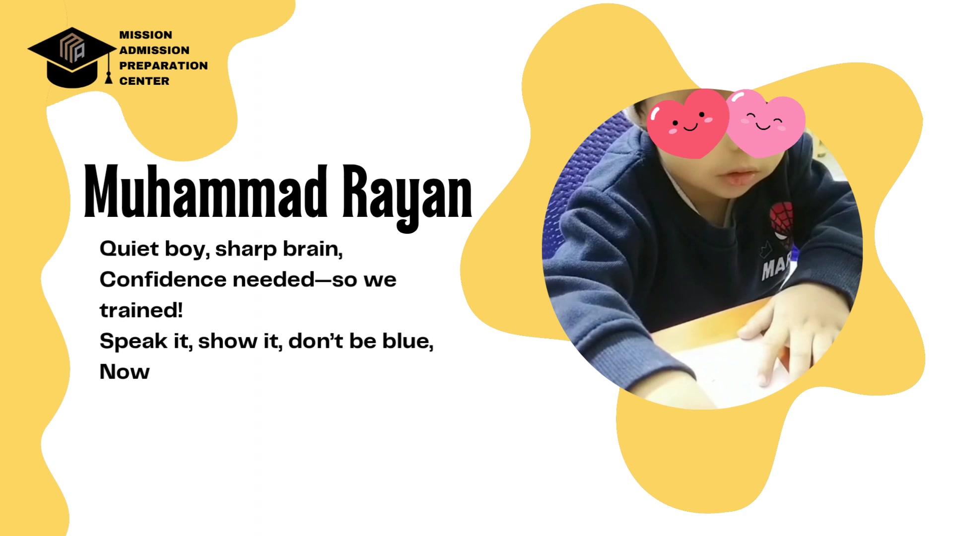 Muhammad Rayan Success Story : Muhammad Rayan | Springfield + Jaffer ...