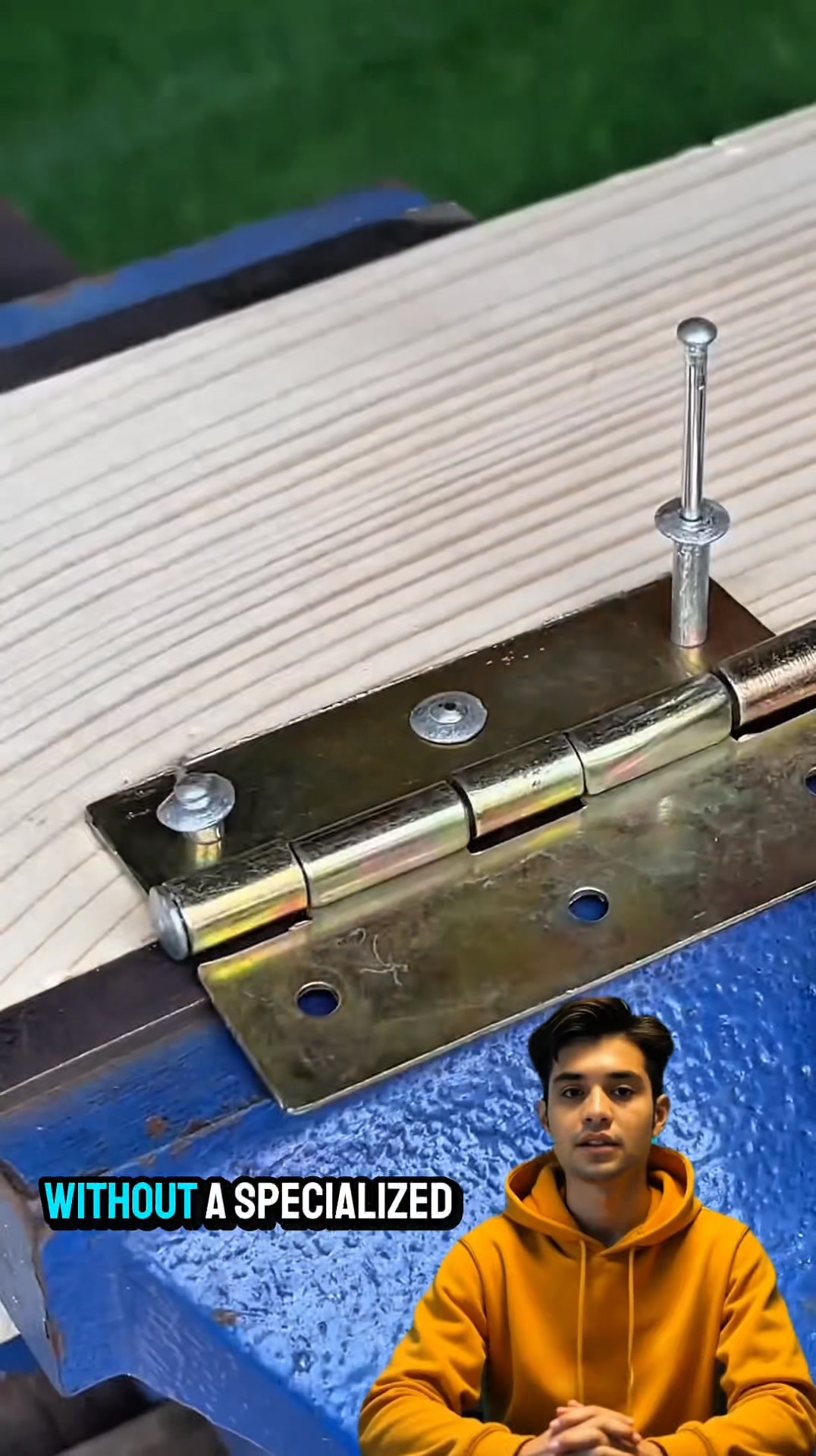 Fasten hinges without a rivet gun. #WoodworkingTips | Potemaster Fans ...