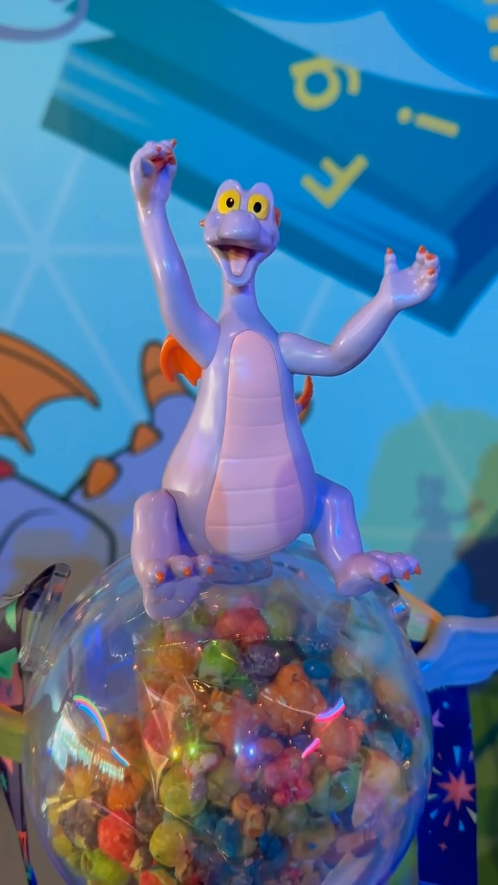 The Figment popcorn bucket is an annual phenomenon at the Epcot