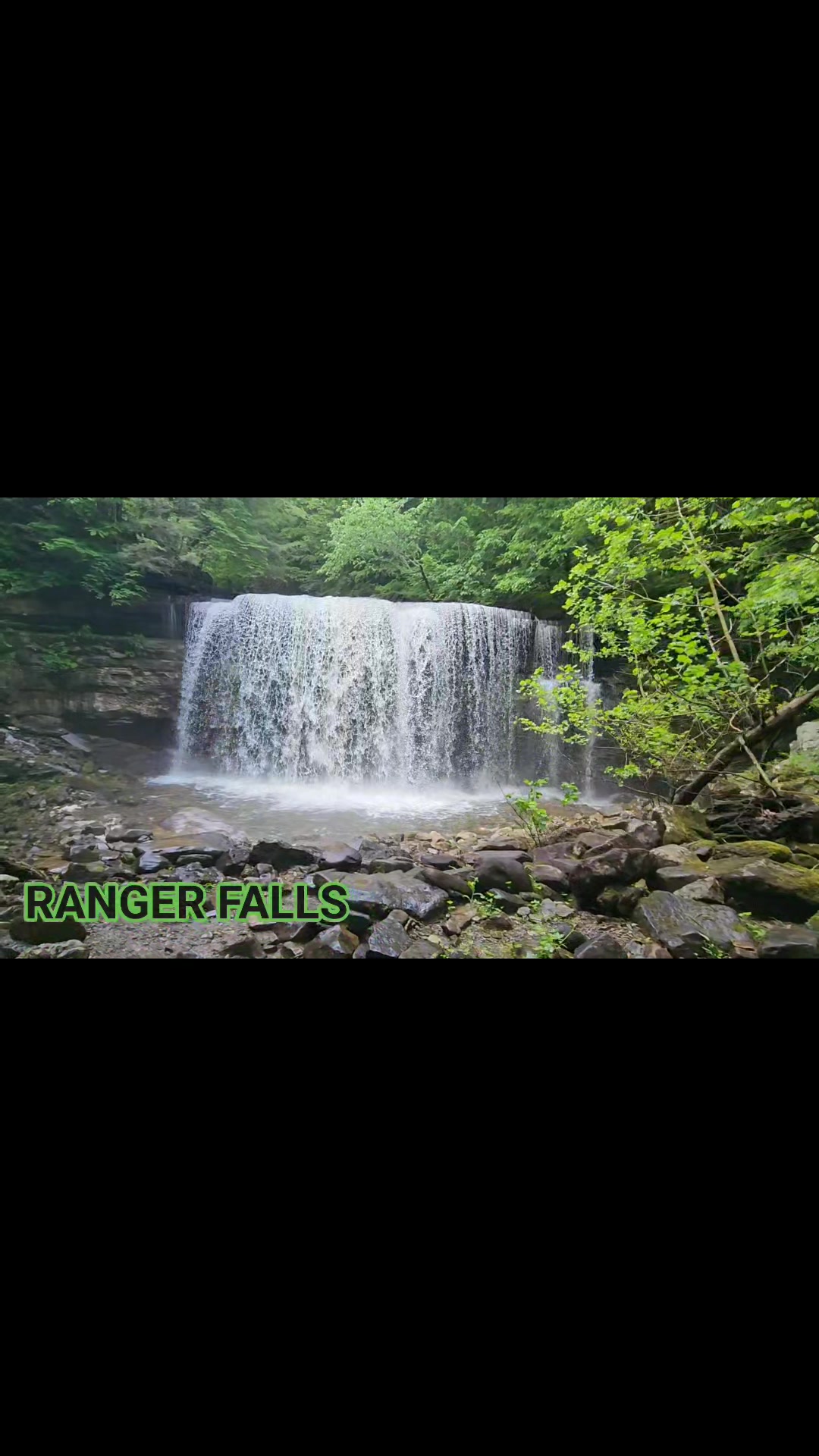 It is amazing how much water disappears into the ground at Ranger Falls ...