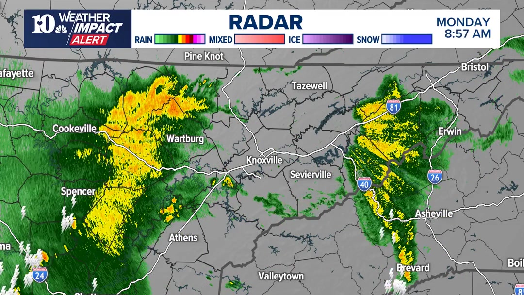 RADAR UPDATE (9:35 AM 3/31) - Here comes more rain...showers and ...