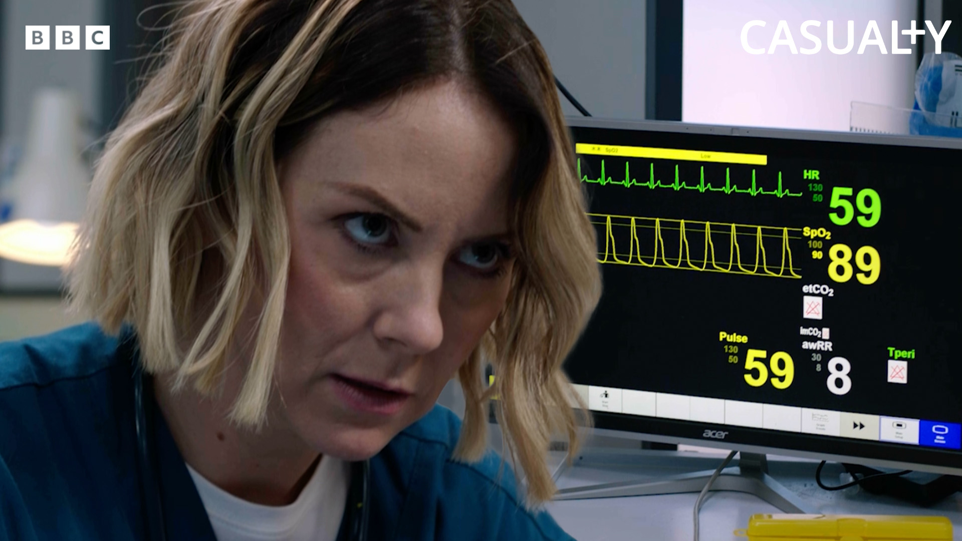Stevie's back where she belongs 💚 Watch Casualty's #SupplyAndDemand ...