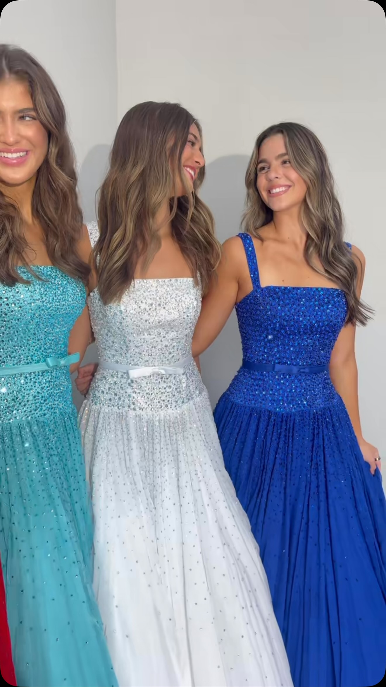 homecoming candidate dresses Styled for perfection. 🎀 The perfect dress to sparkle on court! Preorder now instore 8/30. 🎀 Ava Presley drop waist beaded ballgown style 42633. #reddress #ballgown #homecomingcourtdress x-mappingIndex:48392