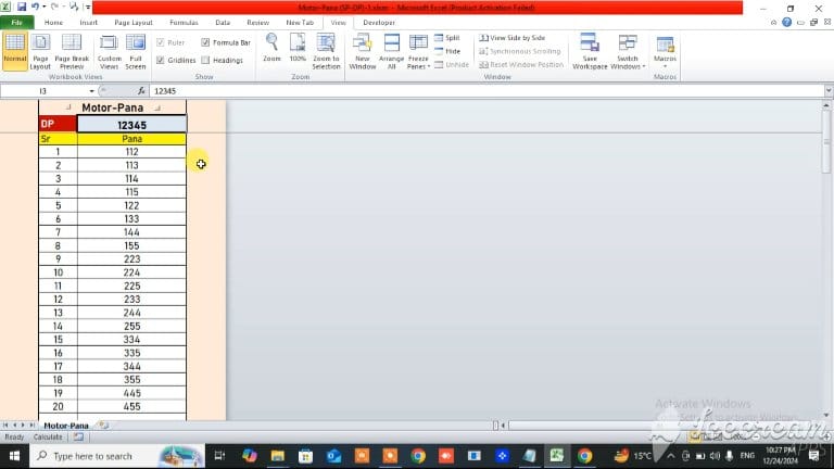 Transport Bilty / L.R Format in Excel Download Free | By Surya Excel ...