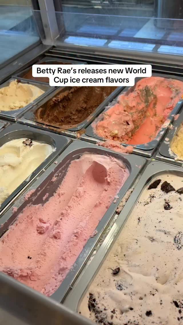 Betty Rae's ice cream is celebrating the World Cup with new ice