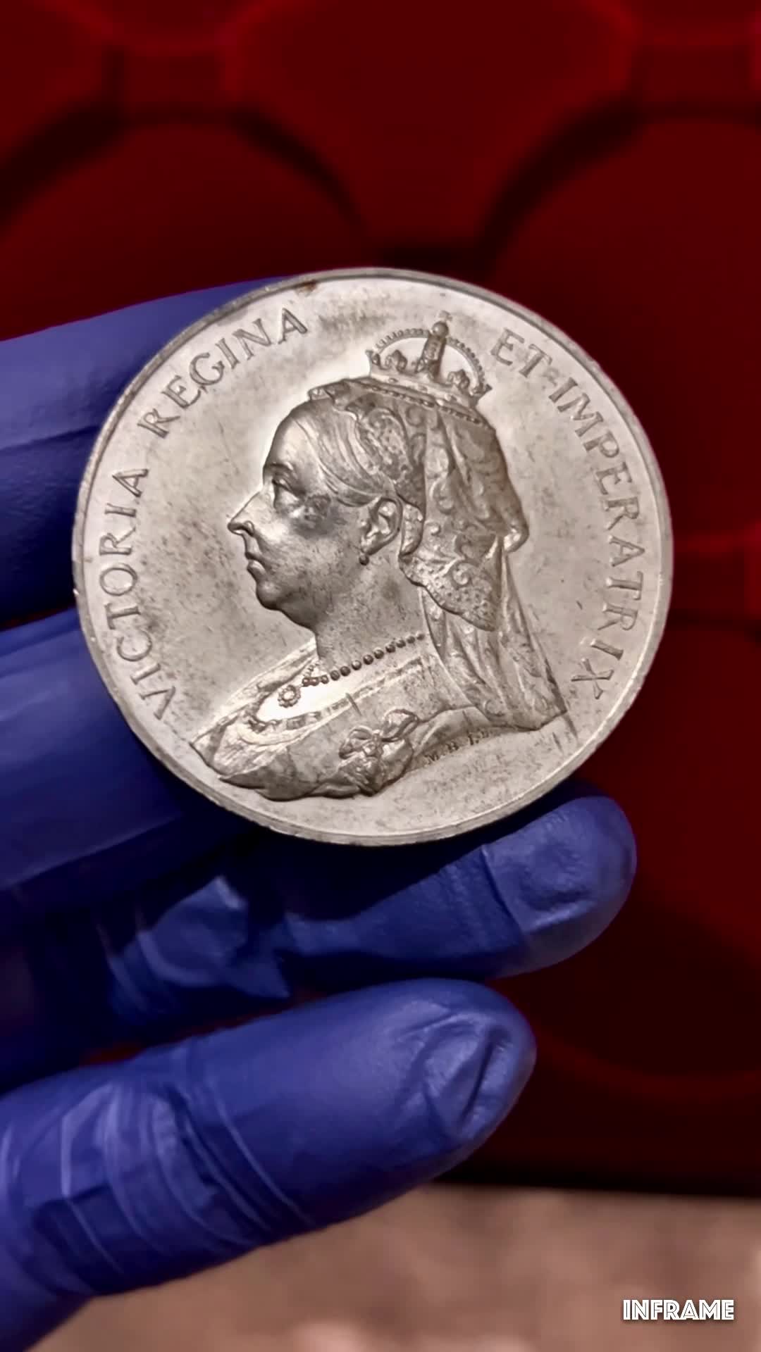 What is the 1897 diamond jubilee one crown coin with Nurnberg