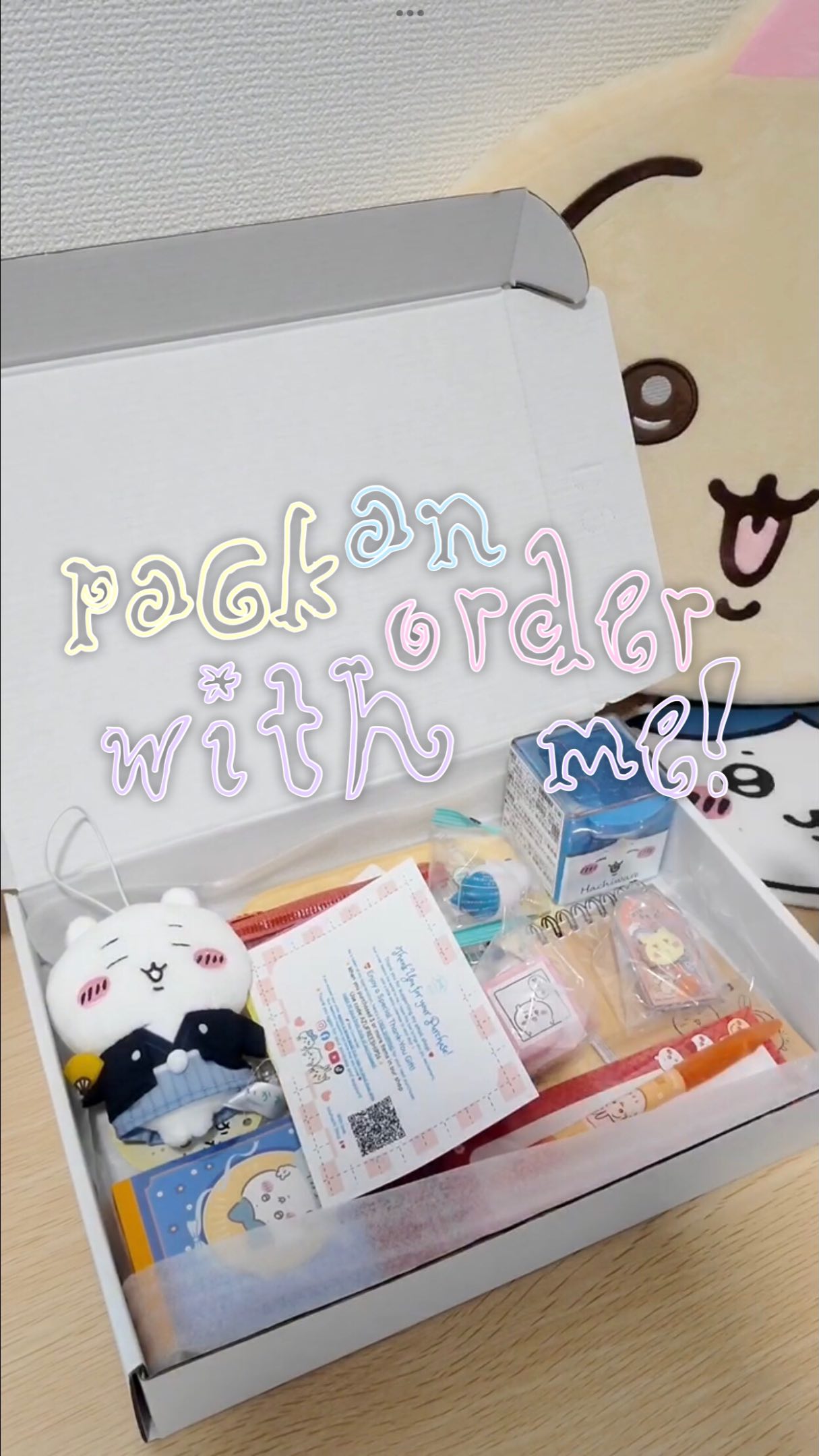 pack an order with me! want more chiikawa toys to add to your