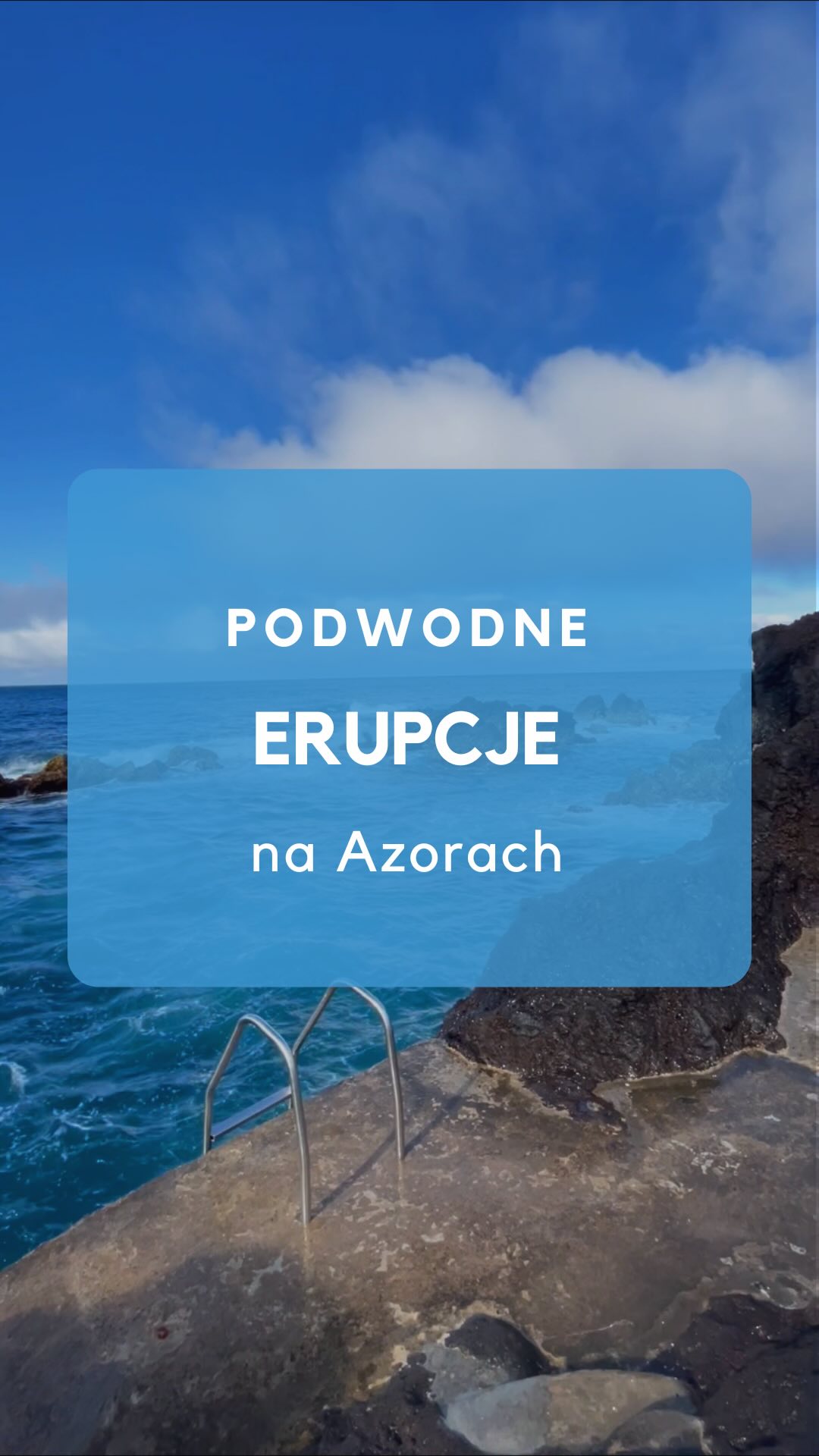 Azory to… kipiący podwodny WULKAN! 🌋🖤🌊 ️ Nie widać erupcji gołym okiem ...