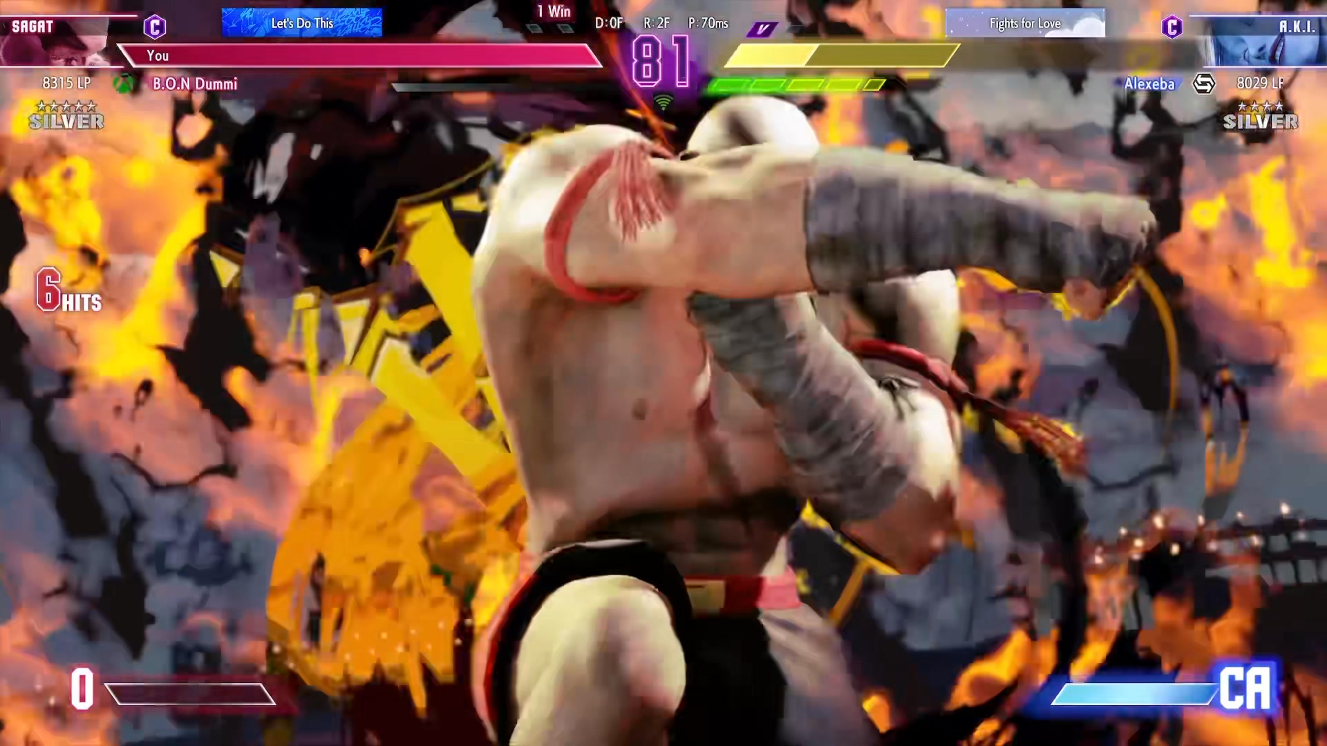Sagat high step kick tech in Street Fighter 6