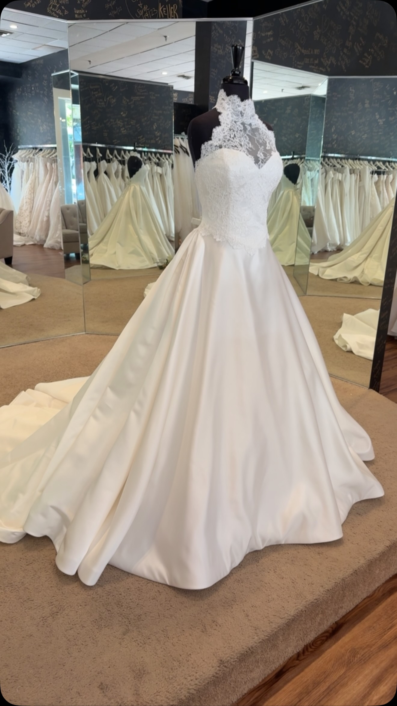 Classic fabrics and laces in a fun and modern silhouette… be a trend setter in a classic way! | Thornbury Brides