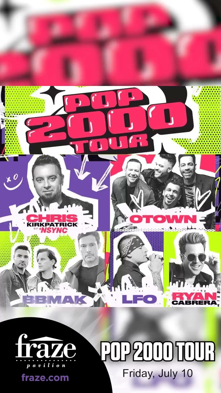 🎤 TOMORROW, July 10th, don't miss the Pop 2000 Tour at Fraze