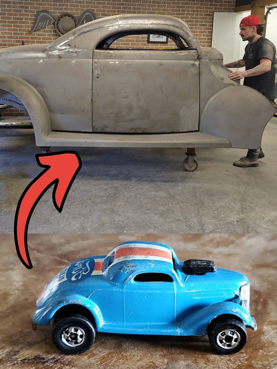 We're moving the Hot Wheels-inspired 1940 Ford out of the paint
